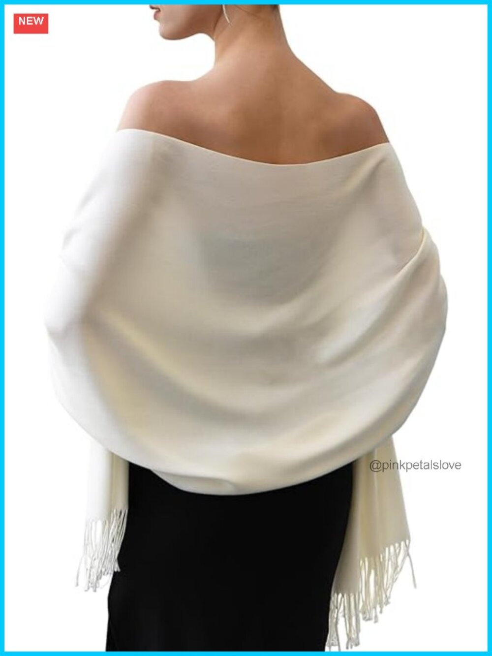 Butter-Soft Pashmina Shawl Wrap Versatile Scarf Wedding Evening Wear
